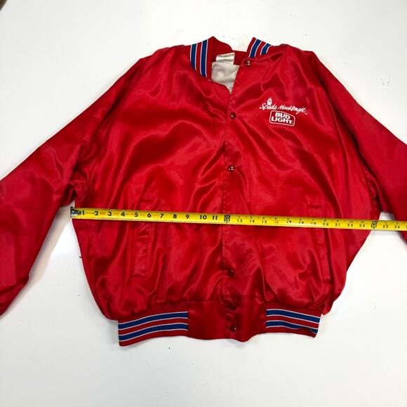 Vtg Spuds Mackenzie Bud Light Satin Jacket Mens Sz XL Anheuser Busch 80s Promo - Picture 10 of 11